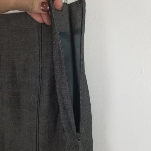 Halogen Linen Blend Pencil Skirt Women's 8 Gray - Picture 9 of 16